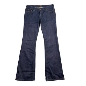 Express Jeans Womens 6R Dark Wash Low Rise Flare Leg Denim RN55285
